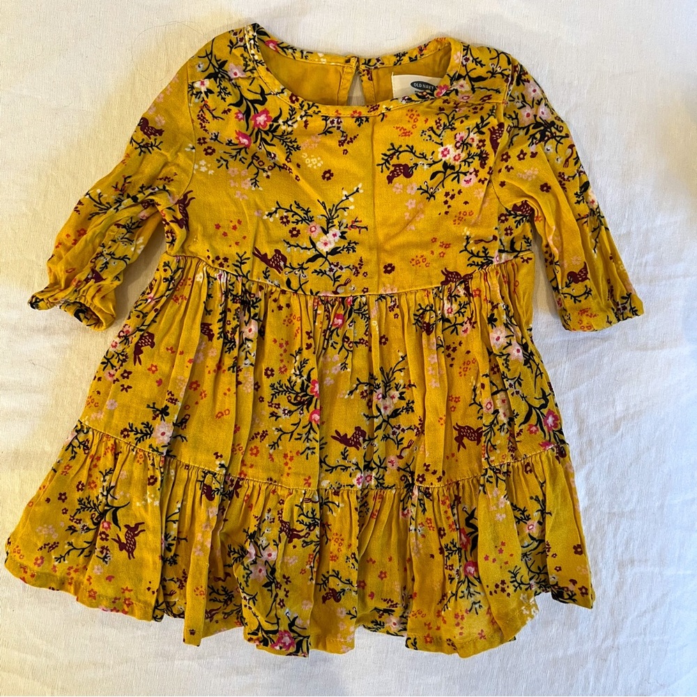 Yellow Old Navy Floral Dress